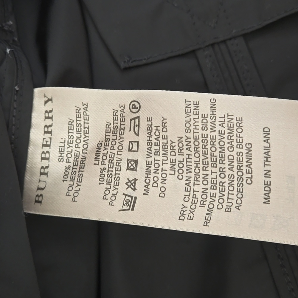 Burberry Brit "Britton" Trench coat M black - Picture 8 of 10